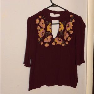 Maroon shirt
